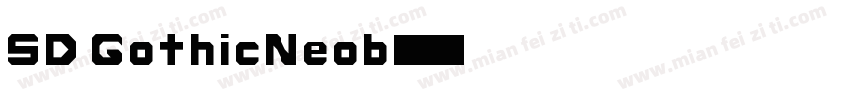 SD GothicNeob字体转换